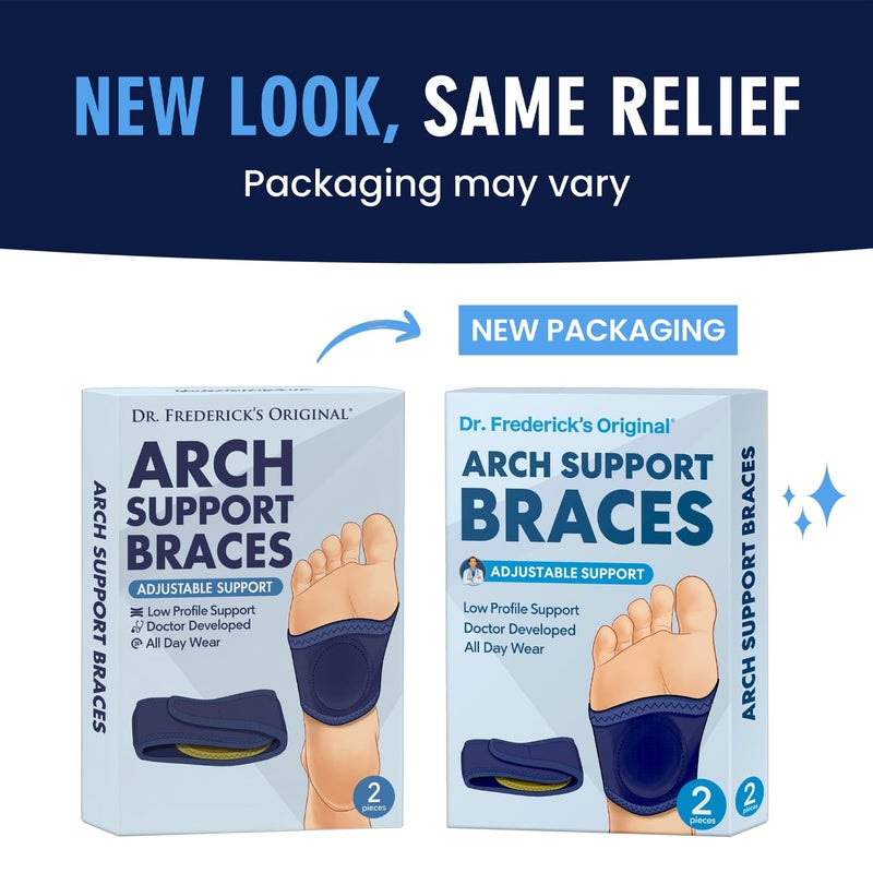Dr. Frederick's Original Arch Support Brace - 2 ct - Orthotic Wraps for Plantar Fasciitis & Flat Feet - Foot Pain Relief for Men & Women - Image 4